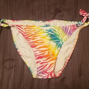 Swimsuit Bikini Bottom, Neon Zebra - Size XL